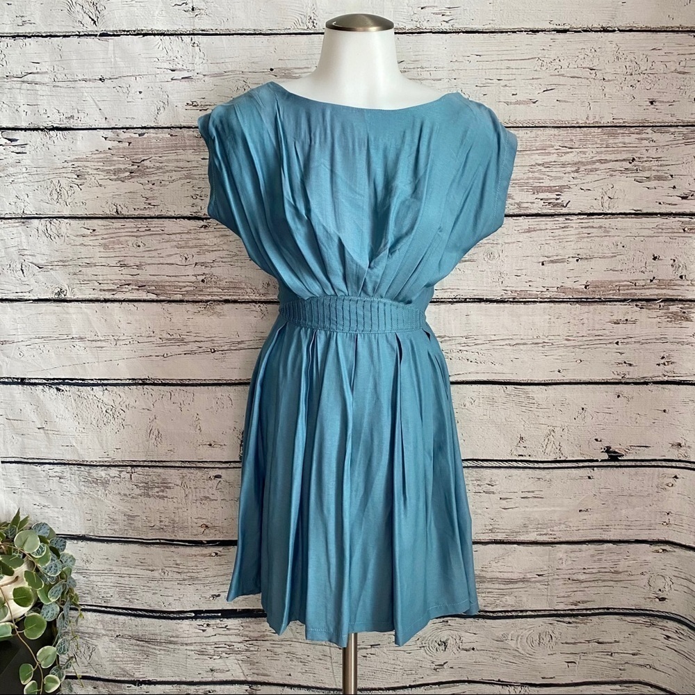 NWT Louche green/teal sleeveless dress